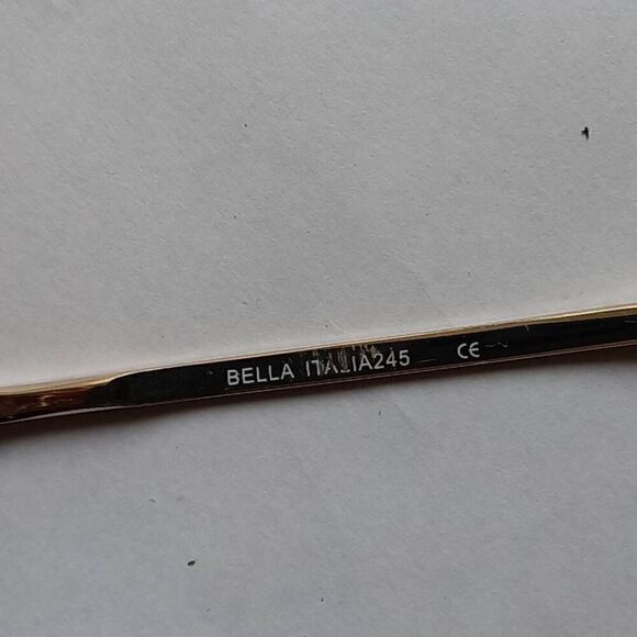 Bella Italia 245 51-18-135 Metal Frame Gold Eyeglass - Picture 5 of 9